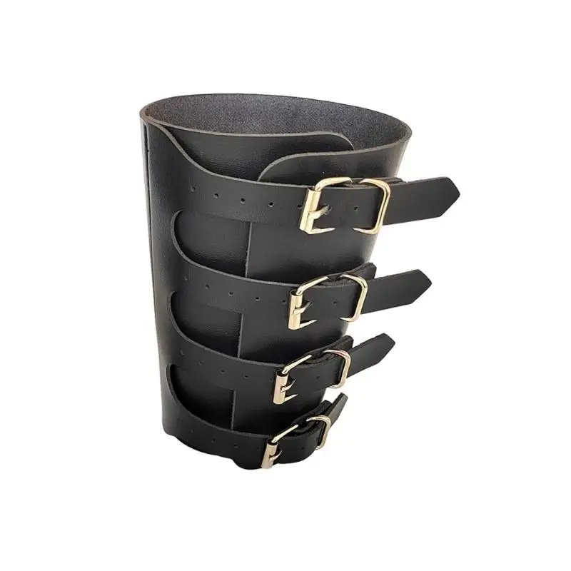 652F VINTAGE PU ARM PROTECTOR สำหรับการถ่ายภาพและขั้นตอนพังก์หัวเข็มขัดขึ้นข้อมือ