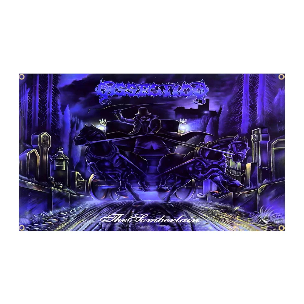 3x5FT DIY Dissections Black Heavy Metal Flag applicable to Polyester Printed Home or Outdoor Decoration flag