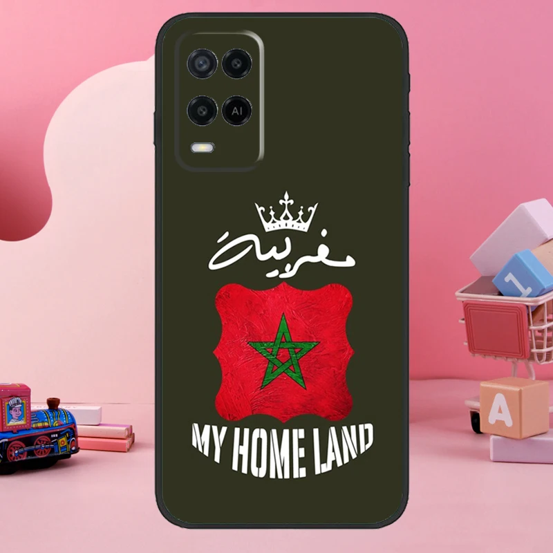 Morocco Flag Moroccan Case For OPPO A74 A54 A94 A15 A16 A17 A57 A77 A57s A52 A72 A91 A93 A96 A5 A9 A31 A53 Cover