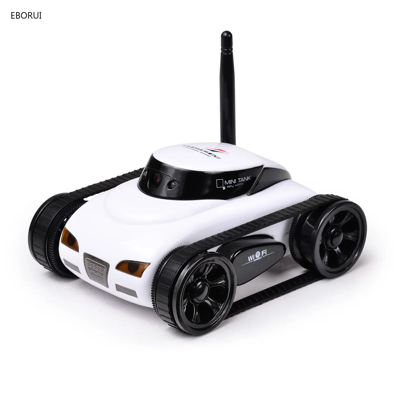 EBORUI 272 Mini I-spy RC Tank Car RC Camera Cars with Wifi FPV 30W Pixels Camera for IPhone IPad IPod Controller