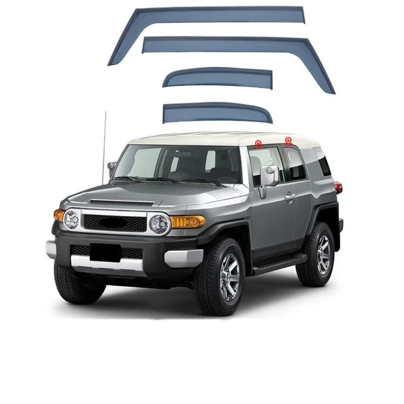 

Car Window Visor Rain Guard Side Window Deflector Weather Shield For FJ Cruiser 2005 2006 2007 2008 20092010 2011 2012 2013 2014