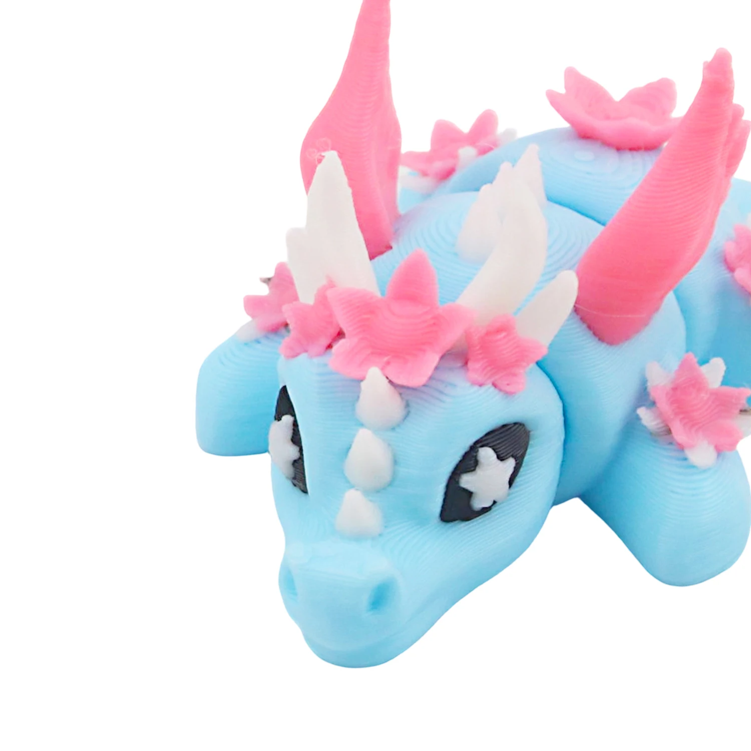 3D printed lotus dragon, multi joint movable, flower dragon ornament decoration, beautiful dragon ornament #6