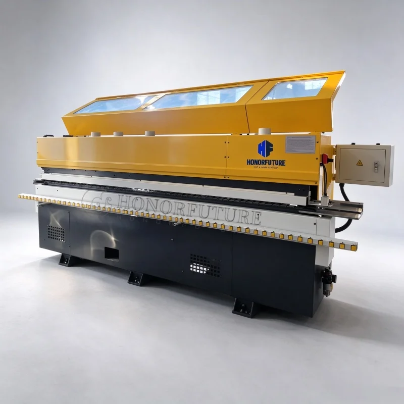 Industrial Automatic Edge Banding Machine for Furniture Factory with Pre Milling End Cutting Fine Trimming for MDF Board