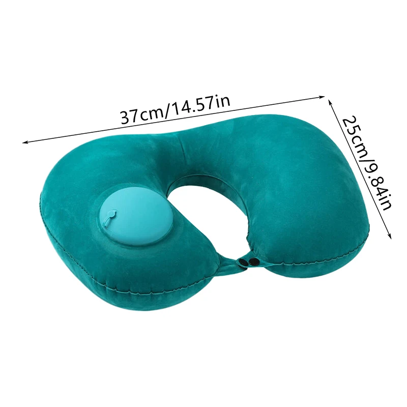 Inflatable Neck Pillow U Shape Air Pillow Neckrest Head Rest Portable Sleeping Resting Travel Pillow For Airplane Train Car