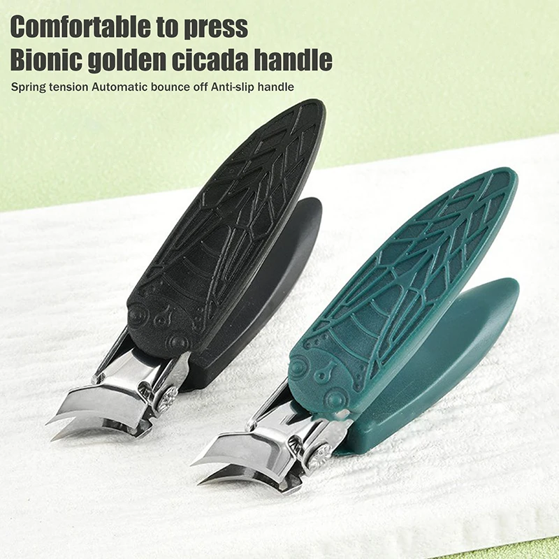 1PCS Anti-Splash 25° Slant Edge Nail Clipper Professional High-end Eagle Beak Oblique Toe Nail Trimmers Ingrown Toenail Tools