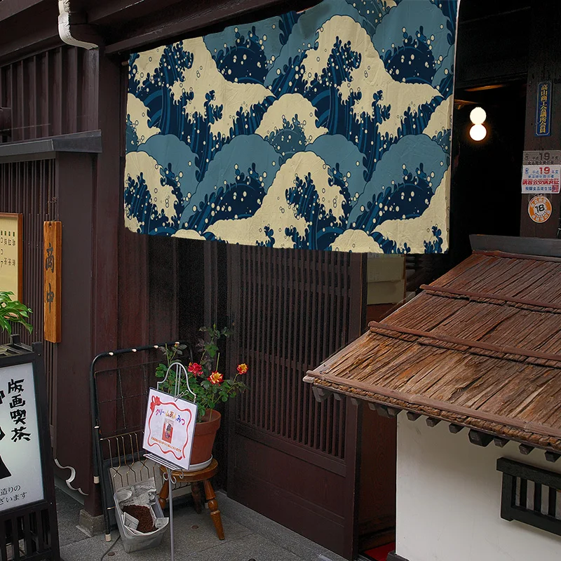 Japanese Decorative Hanging Curtain Restaurant Door Head Short Curtain Store Half Curtain Kitchen Cloth Curtain Noren