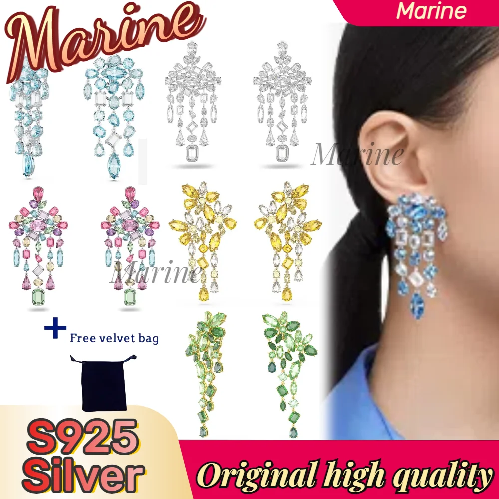 

2025 Original Candy Earrings Fashion Candy Petal Necklace Bracelet Earrings for Women Jewelry Charms Crystal Romantic Gift