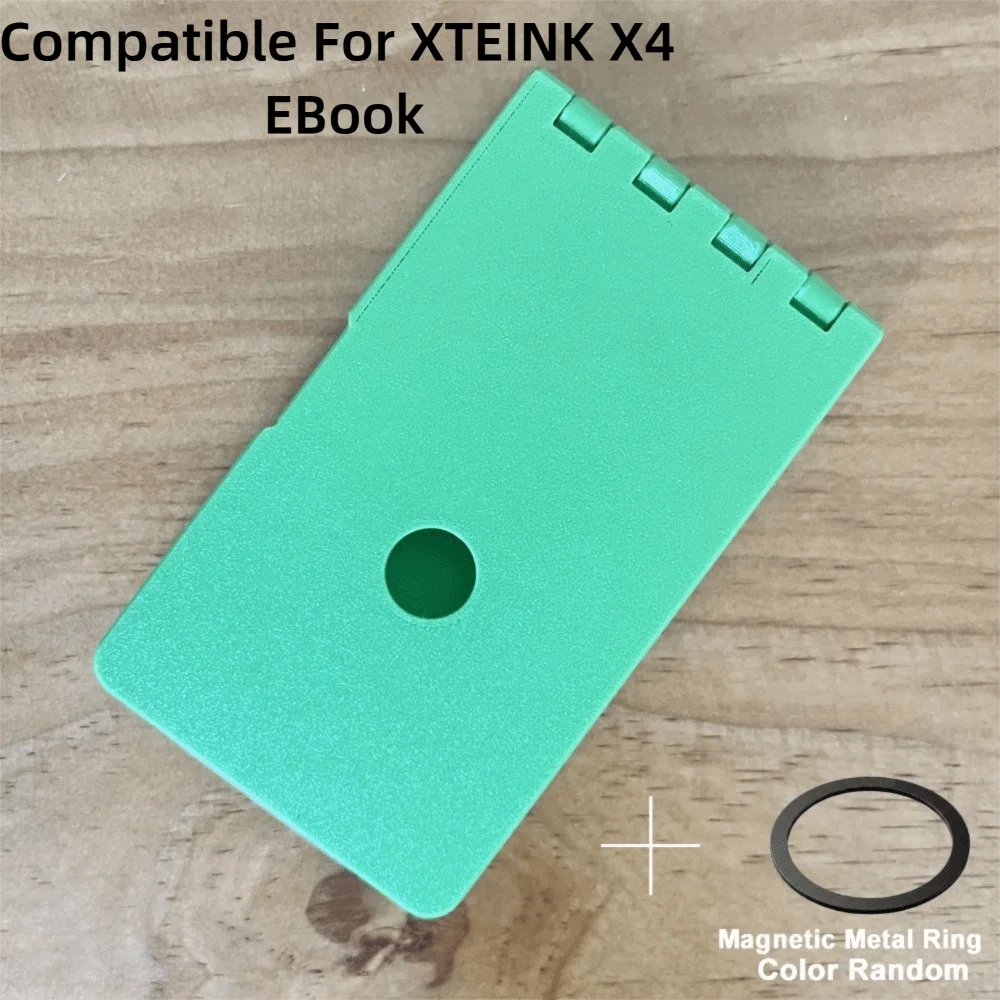 Flip-top Protective Cover with Magnetic Metal Ring Shockproof Protective Shell PETG EBook Reader Case for XTEINK X4