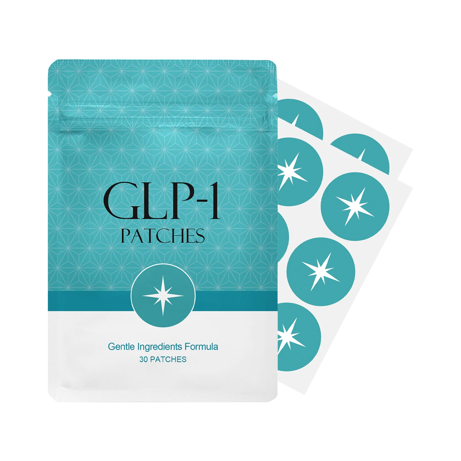 30 قطعة GLP-1 بقع تشكيل الجسم إدارة الوزن دعم التمثيل الغذائي التحكم في الشهية تعزيز الطاقة مستوى الجسم بقع العافية