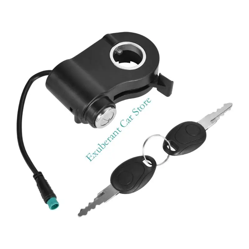Repair Use Lock Assembly for E-Ride Electrical Power Control, 5 Wire Structure, ABS Housing, 12V-36V for Upkeep