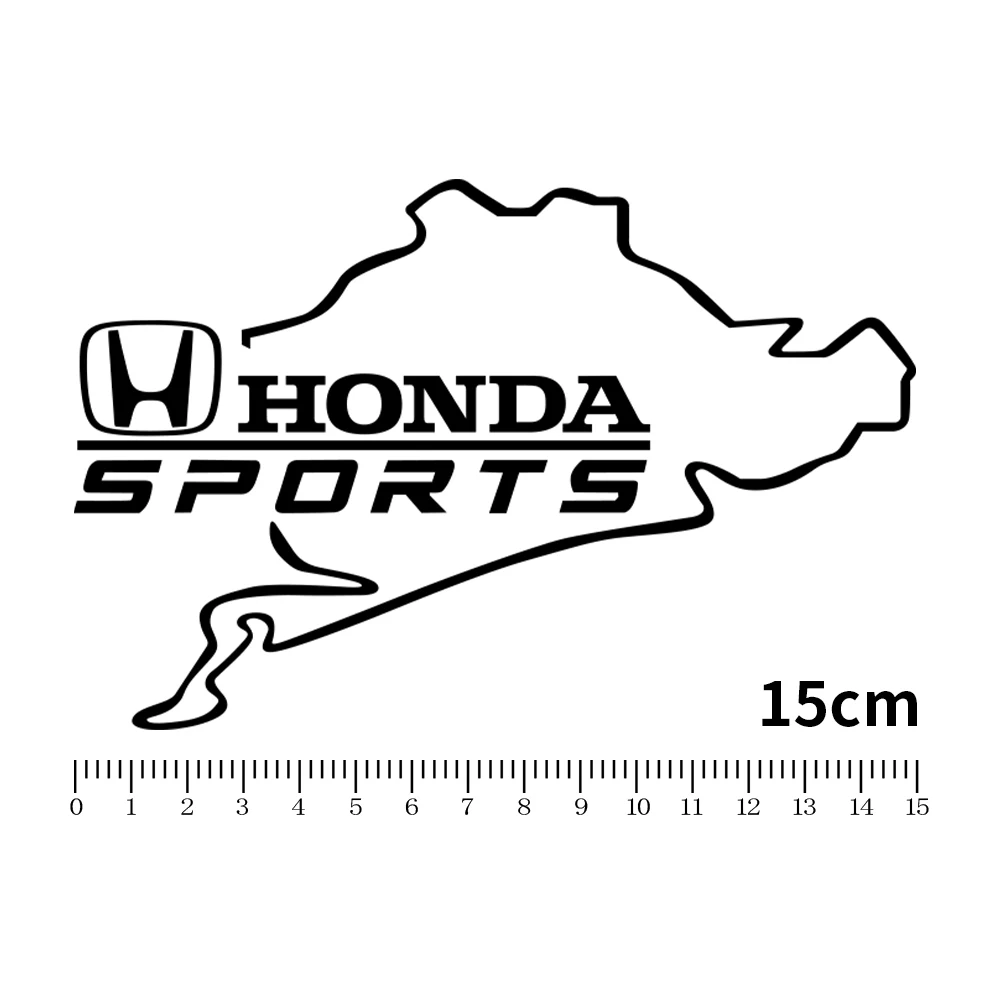 Car Fuel Tank Cap Reflective Sticker PVC Decor Decals Accessories For Honda Mugen Typer ACCORD Airwave Avancier Civic FK8 FIT view 6