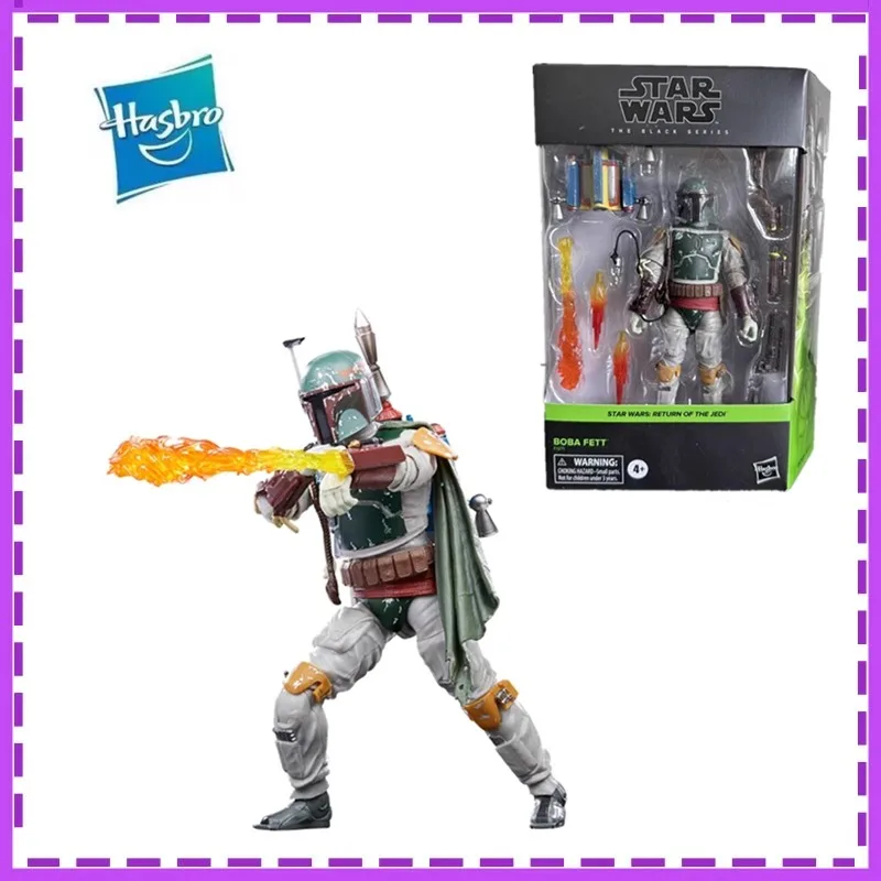 Hasbro Anime Star Wars Return of The Jedi Boba Fett Christmas Gifts or Collection Active Joint Genuine Action Figure Model Toys