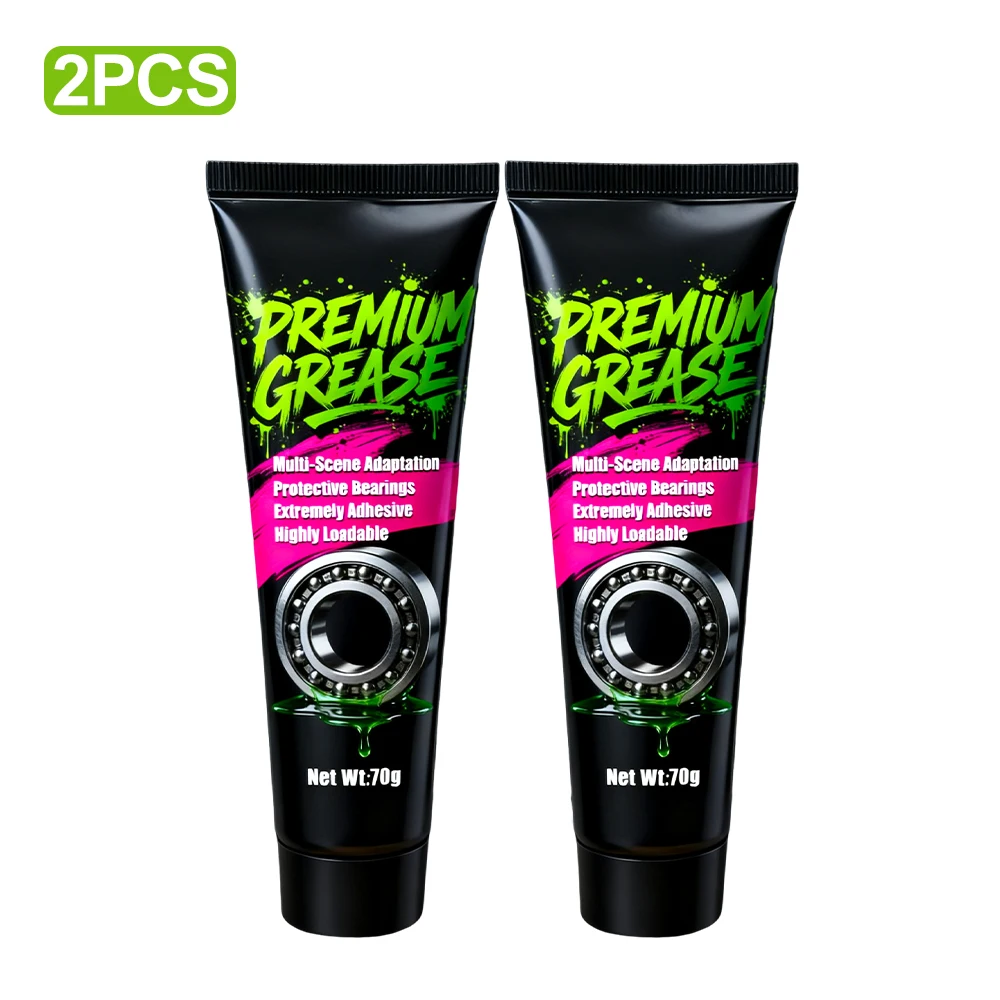 Premium-Fahrradfett, 70 g, Motorlager-Schmierfett, mittelachsiges Pedalschüssel-Gruppenpflege-Schmiermittel für Mountainbikes und Rennräder