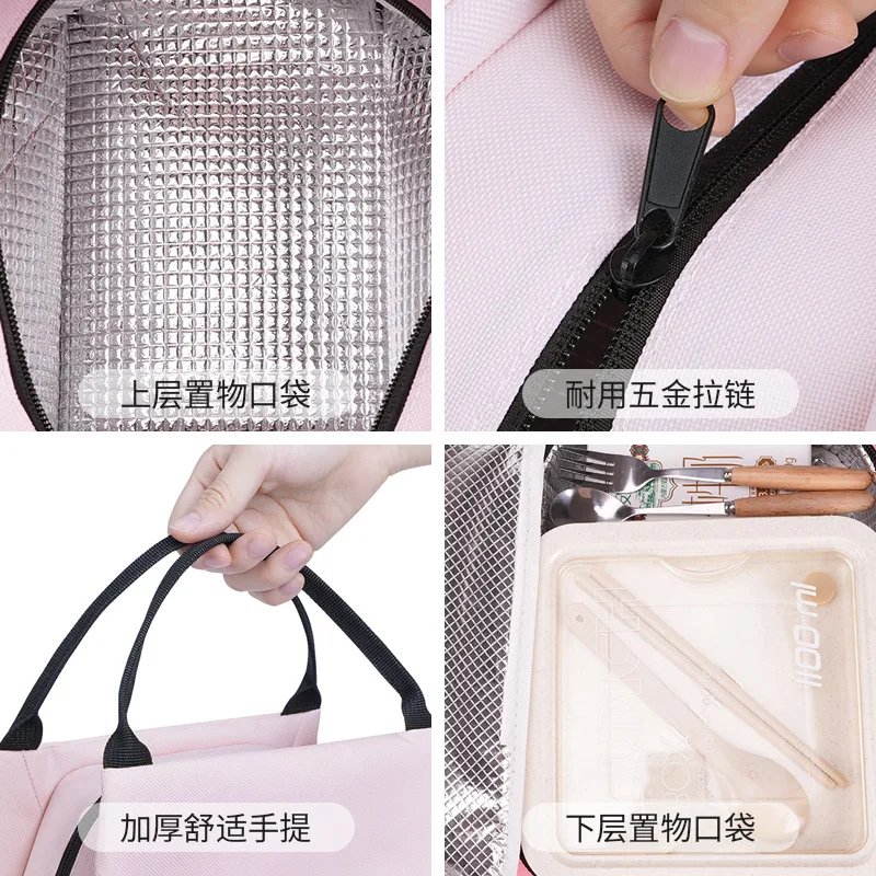 마이 리틀 포니 휴대용 점심 가방 유니콘 만화 애니메이션 피규어 도시락 상자 도시락 가방 귀여운 음식 절연 가방 귀여운 피크닉 가방