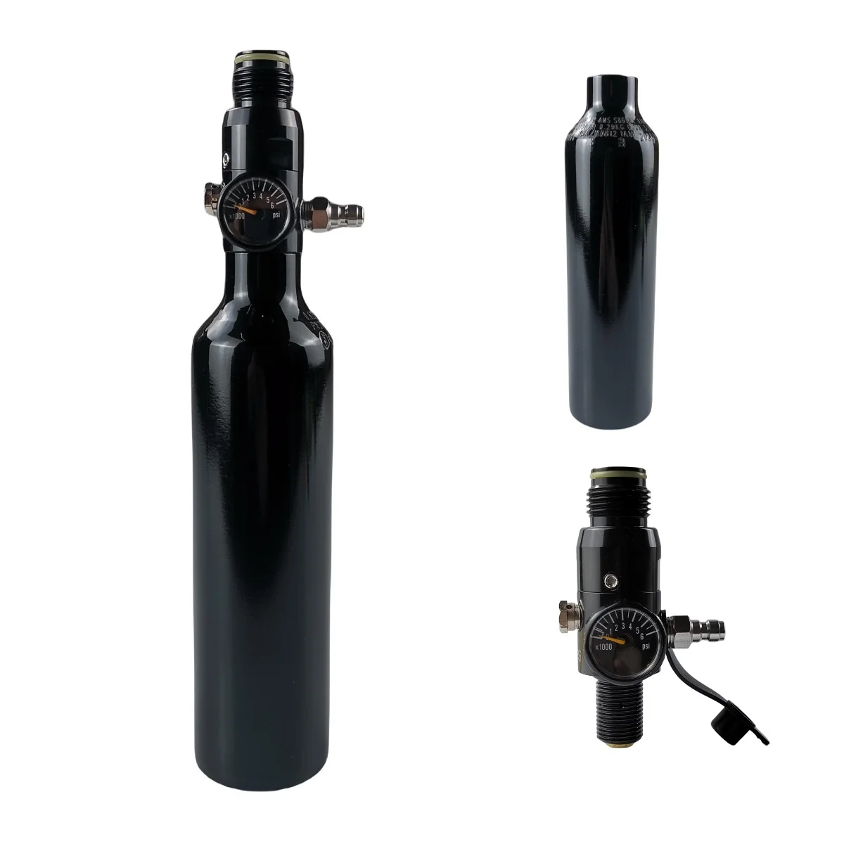 ISO 13ci/0.21L High Pressure HPa Tank Small Air Tank Aluminum Bottle Air Cylinder Aquarium Plant CO2 Tank Dive Oxygen Tank