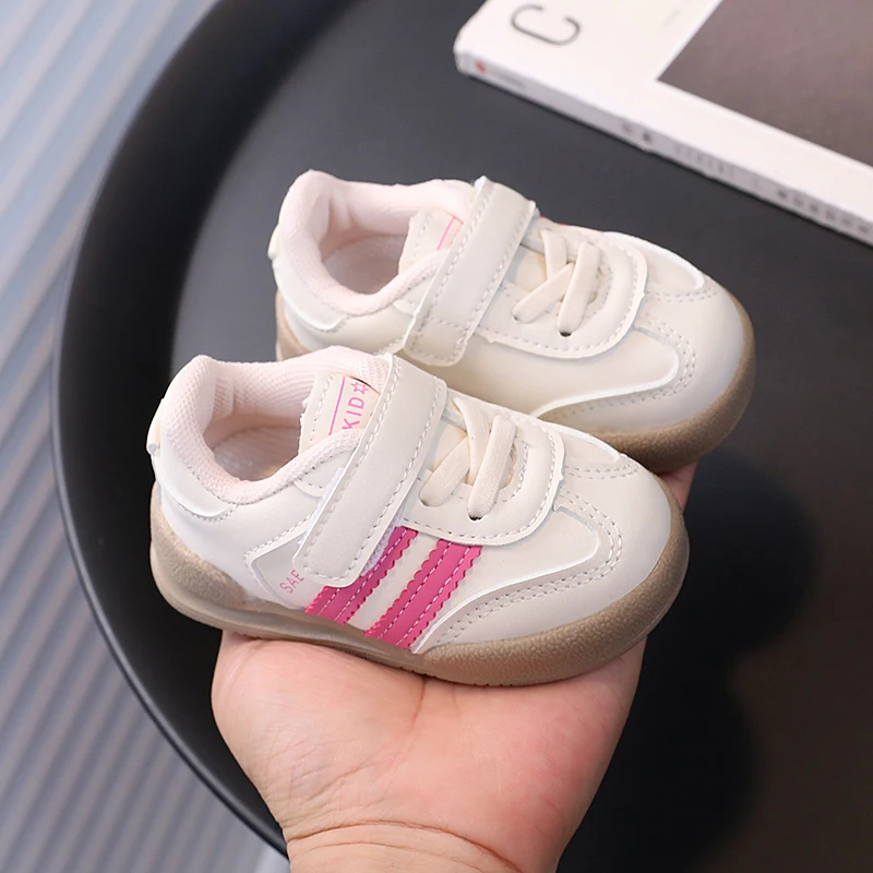 2024 autumn new baby shoes boys and girls children's sneakers all-match German training shoes soft bottom non-slip baby todd