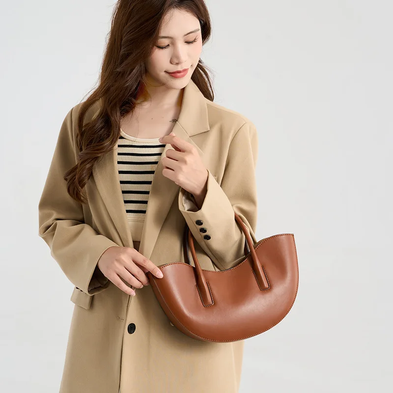 ريترو السرج حقيبة بو حقائب كتف جلدية للنساء بسيطة السيدات حقيبة كروسبودي مصمم حقائب اليد المتشرد للتسوق الترفيه #3