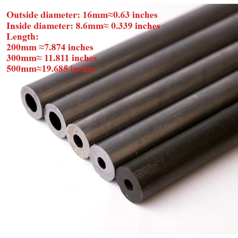 1PCS 42CrMo Steel Water Hydraulic Pipe High Straightness Without Curvature Smooth Inner and Outer Surfaces 16x8.6mm Steel Pipe