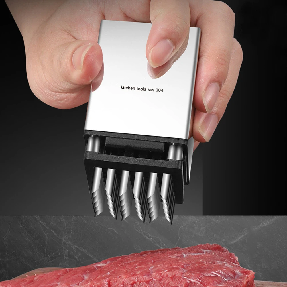 

Double Sided Stainless Steel Tenderizer Beef Hammer Heavy Duty Kitchen Meat Pounder Tool Household Chicken Tenderizer Cooking