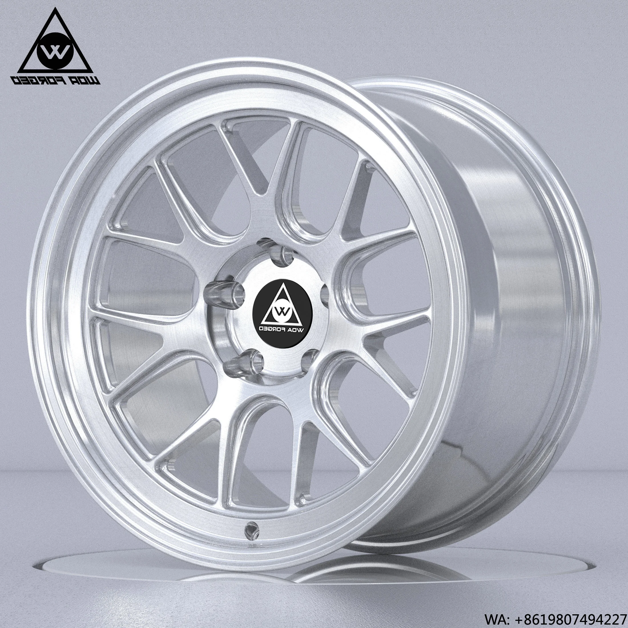 

Customized Lightweight 18 19 20 Inch Aluminum Alloy Wheel Silver Machine Face Rims for Passenger Car Customized Rims
