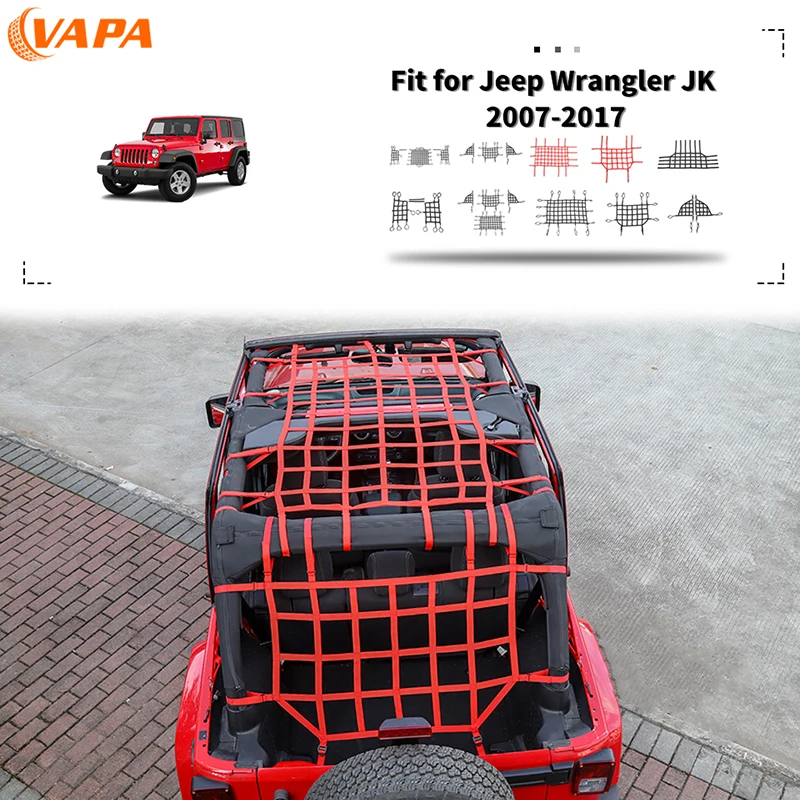 

Багажник, органайзер для груза, изоляционная сетка для Jeep Wrangler JK 2007-2017 2/4-версия двери, автомобильные аксессуары