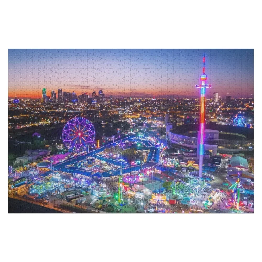 

Texas State Fair From Above Jigsaw Puzzle Anime Customizable Child Gift Personalized Name Puzzle