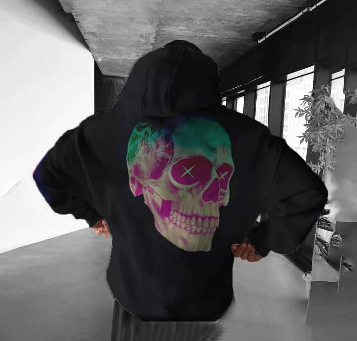 

New Villain Hero Frank Castle Punisher 3D Printed Hoodie Cosplay Loose Hooded Hoodie Large Street Style Student Clothing