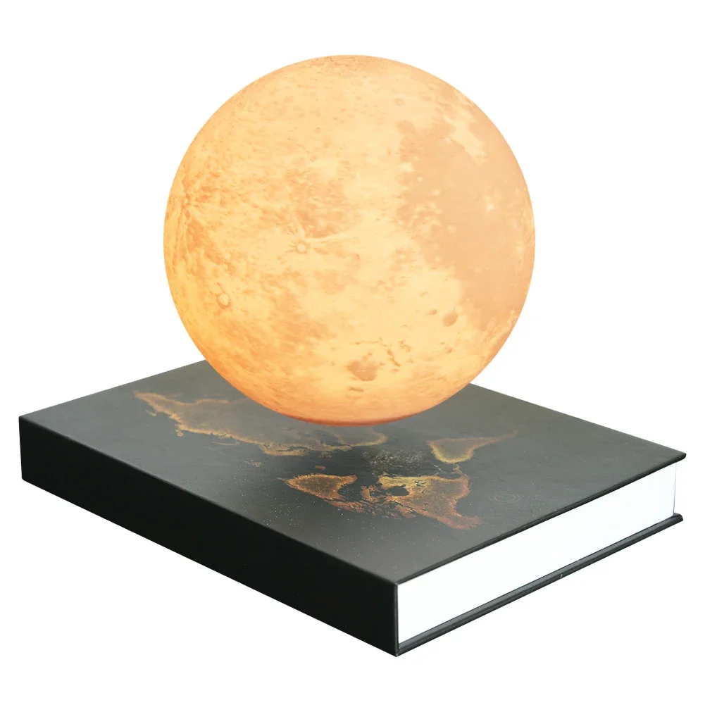 

3 Colors Floating Moon Lamp 3D LED Magnetic Floating Lamp Levitating Moon Light