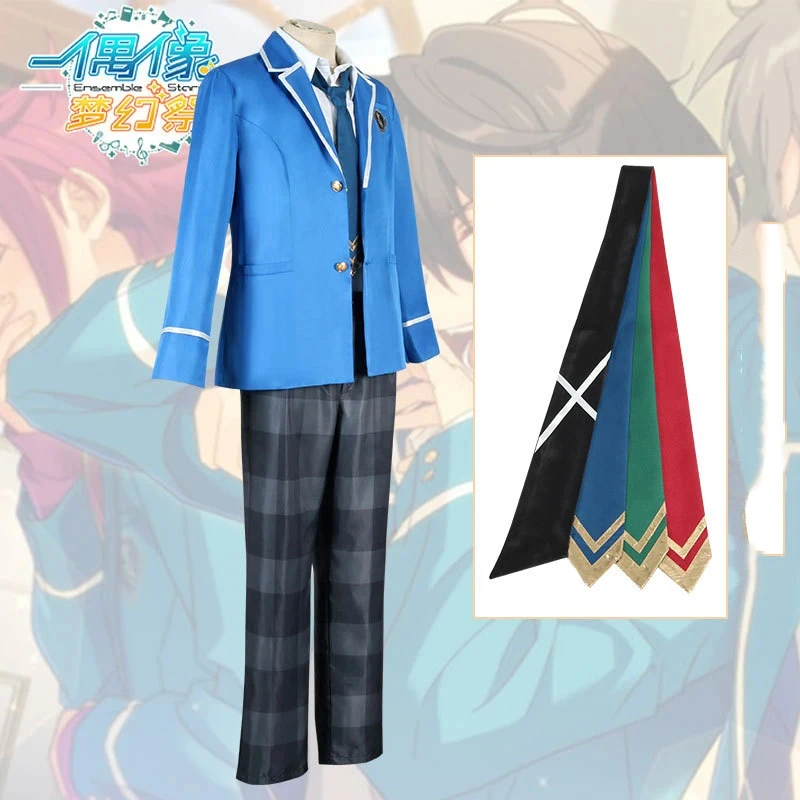 

Anime Ensemble Stars Hidaka Hokuto Akehoshi Subaru Cosplay Costume Man Woman Jacket Pants Skirt Uniform Set Halloween Cost gf;.9