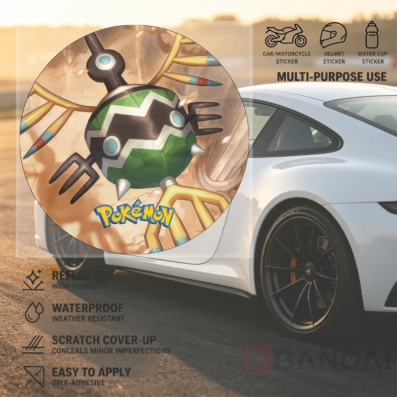 Car Stickers Decorative Anime Creature Vinyl Decal Waterproof Die Cut for Bumper Bike Water Bottle Auto Decor