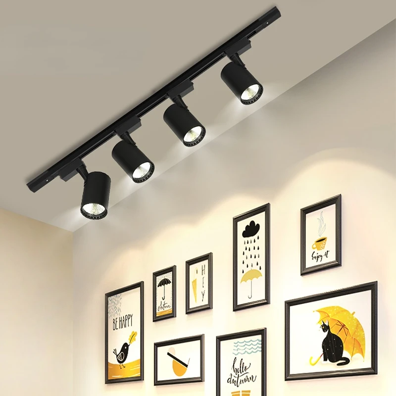 Xiaomi LED Spotlights 220V Set Track Lights Spot Led COB Track Lamp 20/30/40w For Kitchen Clothing Shop Store Home Spots Light