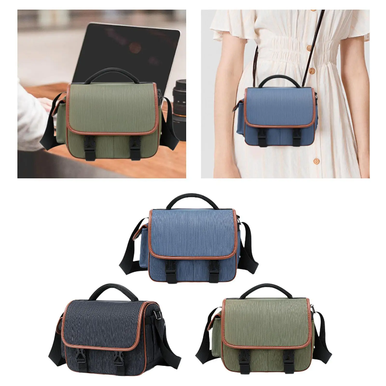 Kameratasche, professionelle Schulter-Fototasche für Reisen im Freien, Herren