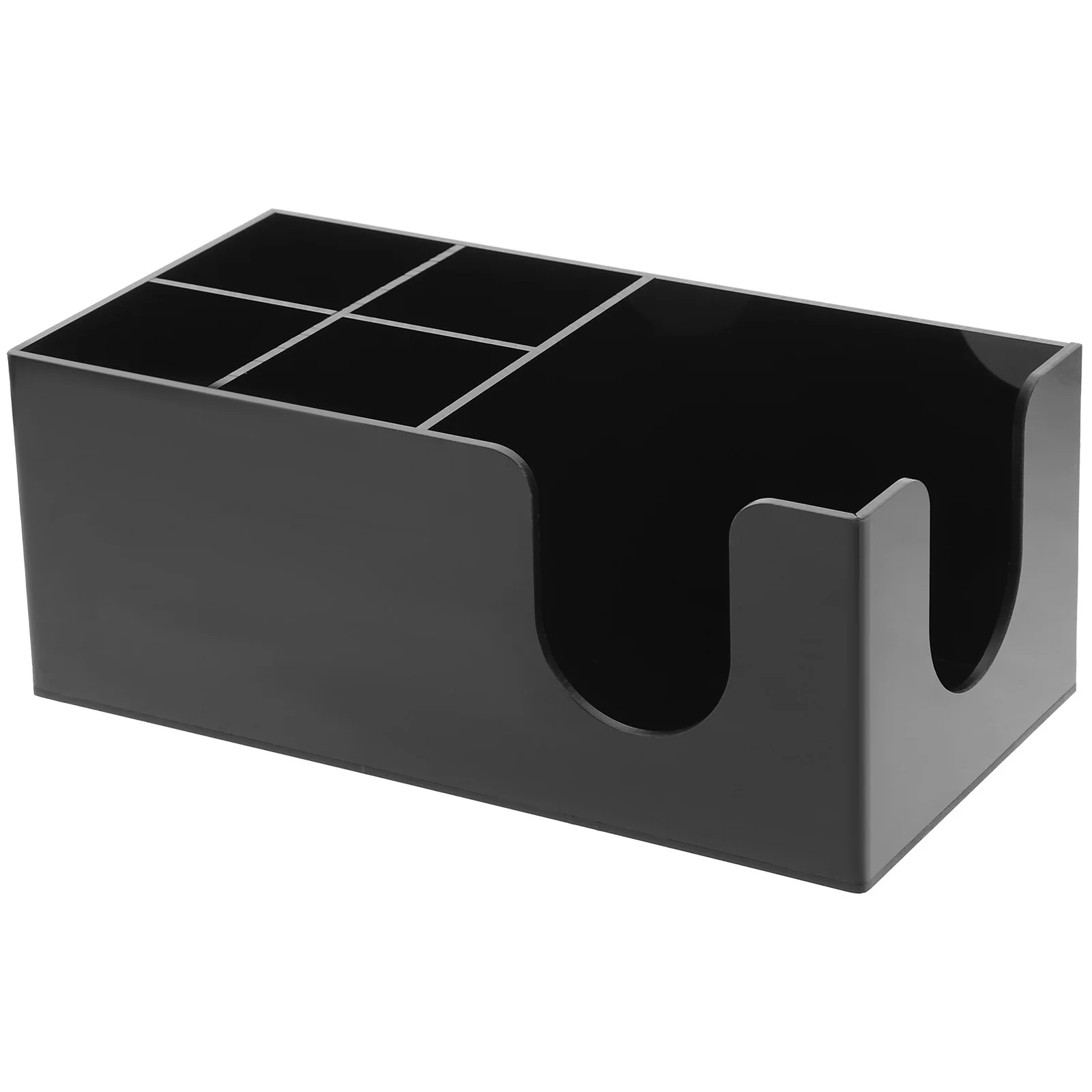 

Station Organizer Box Desktop Coffee Bag Tea Bag Storage Holder For Home Cafe Bar Countertop Acrylic Coffee Syrup Sugar