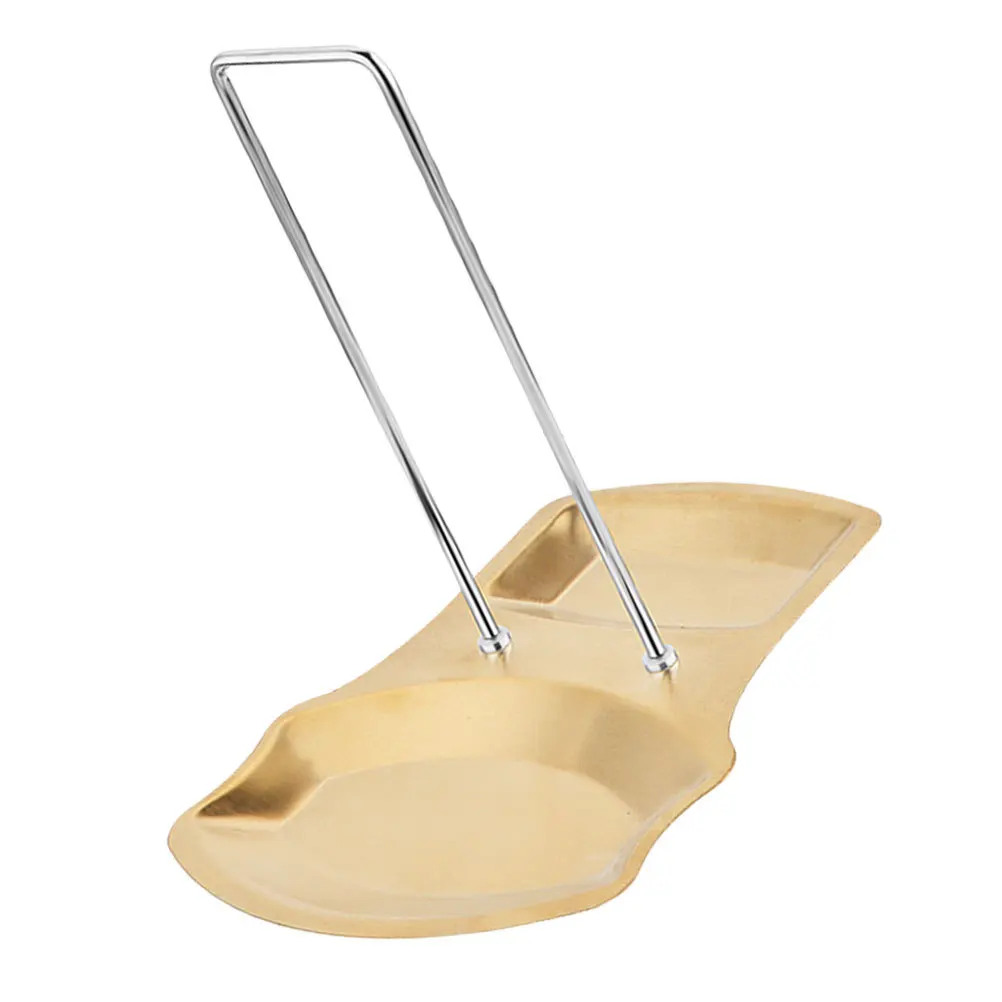 

Stainless Steel Pot Lid Holder Multifunctional Kitchen Rack No Drill Detachable Spoon Rest Countertop Storage Organizer