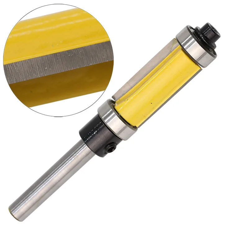 1PC 1/4" 6.35MM Shank Milling Cutter Wood Carving Flush Trim Top & Bottom Bearing Router Bit Milling Cutter For Wood Woodworking