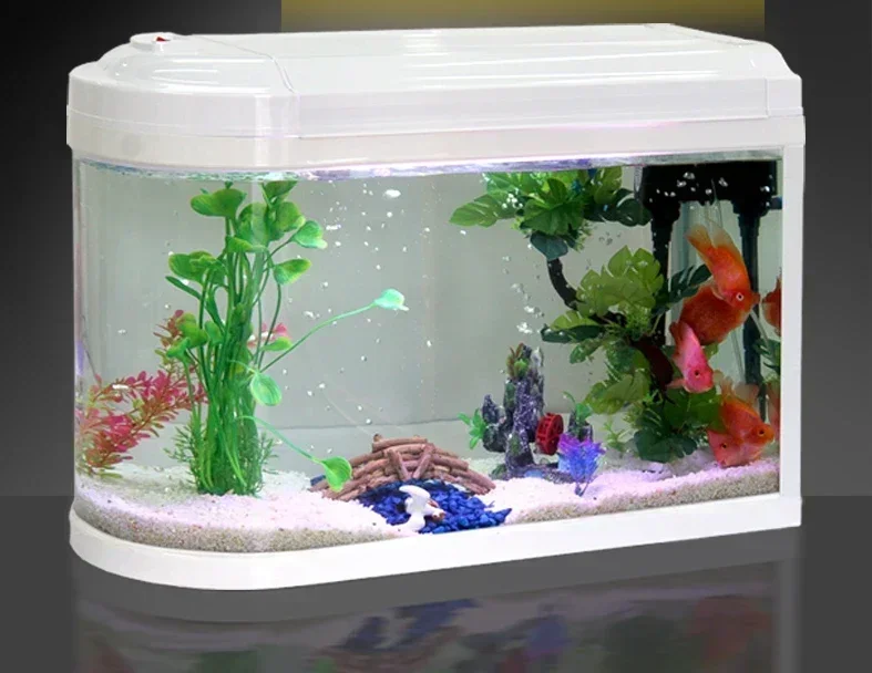 Aquarium Mini Medium Creative Glass Desktop Change Water Lazy Cylinder