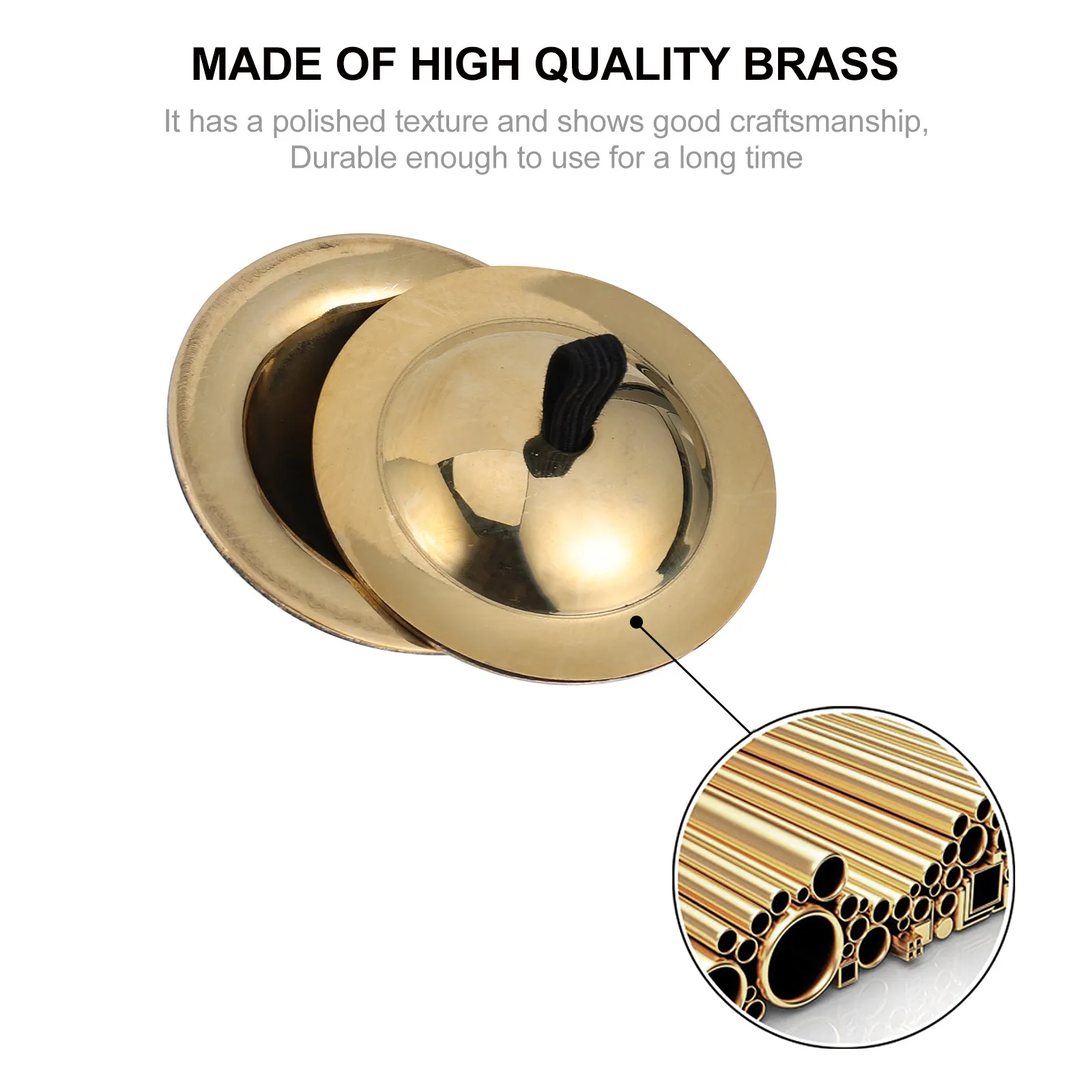 2Pairs Copper Finger Cymbals Mini Musical Instrument for Kids Children's Dance Belly Dancing Party Rhythm Instrument - view 6