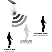 ABGI-cámara analógica, iluminación de calle, cámara con Sensor Solar, luces activadas por movimiento, Monitor de luces de calle
