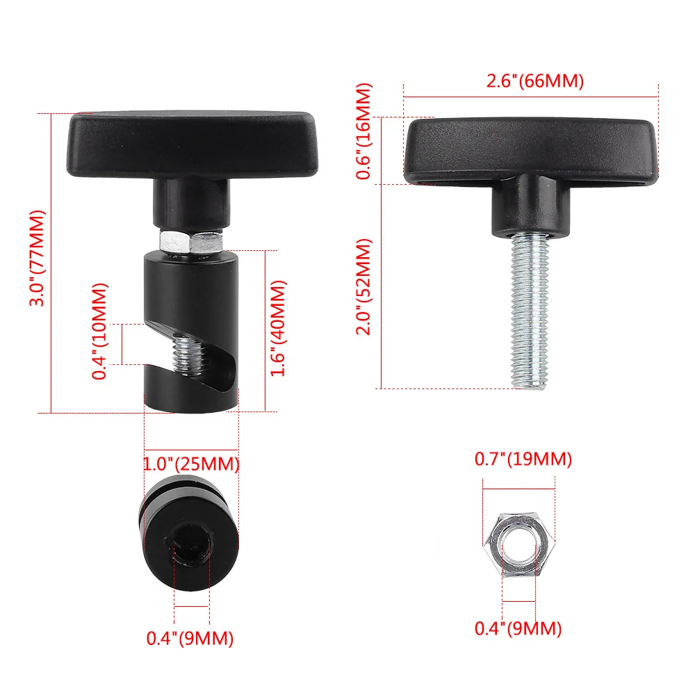 Car Engine Hood Support Bars Fixing Clamp for Trunk Tailgate Air Rod Anti-slip Lift Tool Aluminium