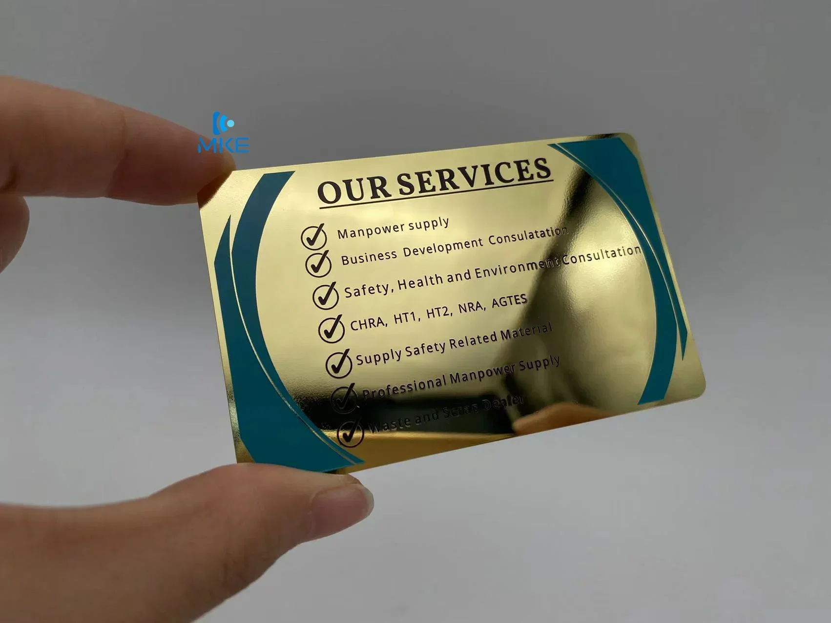 بطاقات الائتمان المعدنية المخصصة للنقش بالليزر