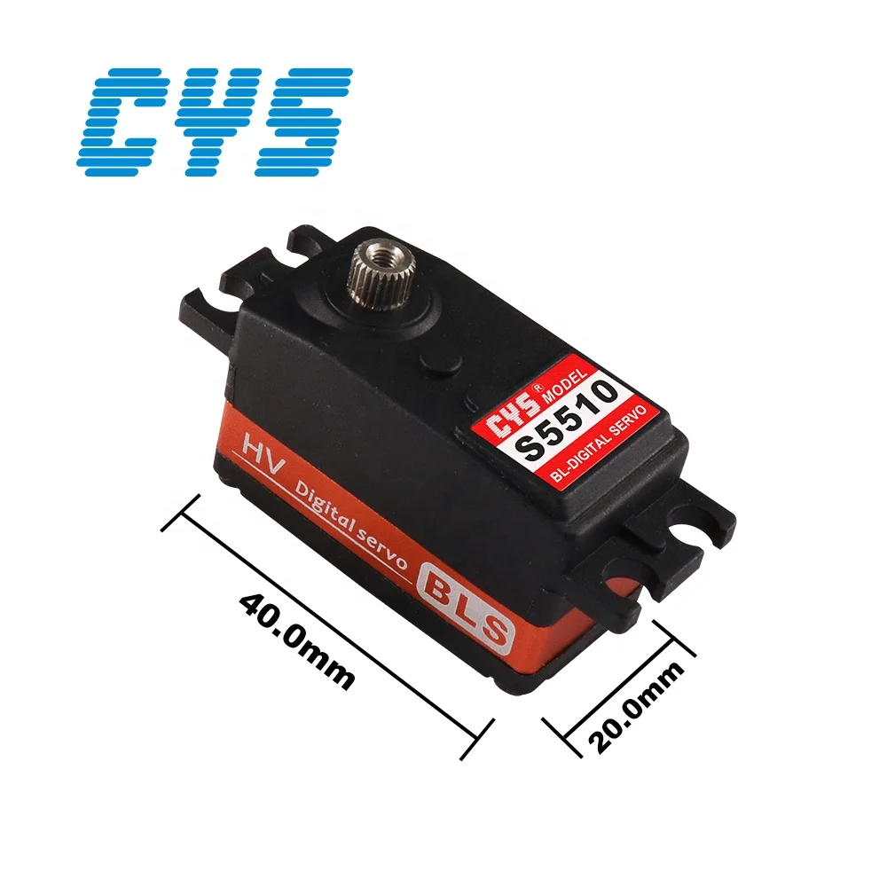CYS BLS5510 5KG Wysokobiegunowy Silnik Bezszczotkowy o Wysokim Momencie Obrotowym, Wodoodporny, Cyfrowy, Niskoprofilowy Serwo Bezszczotkowe z Przekładnią Tytanową