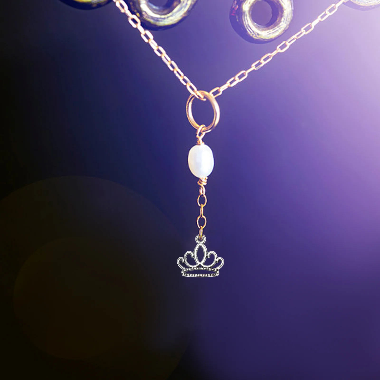 

20pcs Lotus Pendant Alloy Diy Pendants For Necklace Bracelet Jewelry Making Craft Supplies Crown-Shaped Accessories