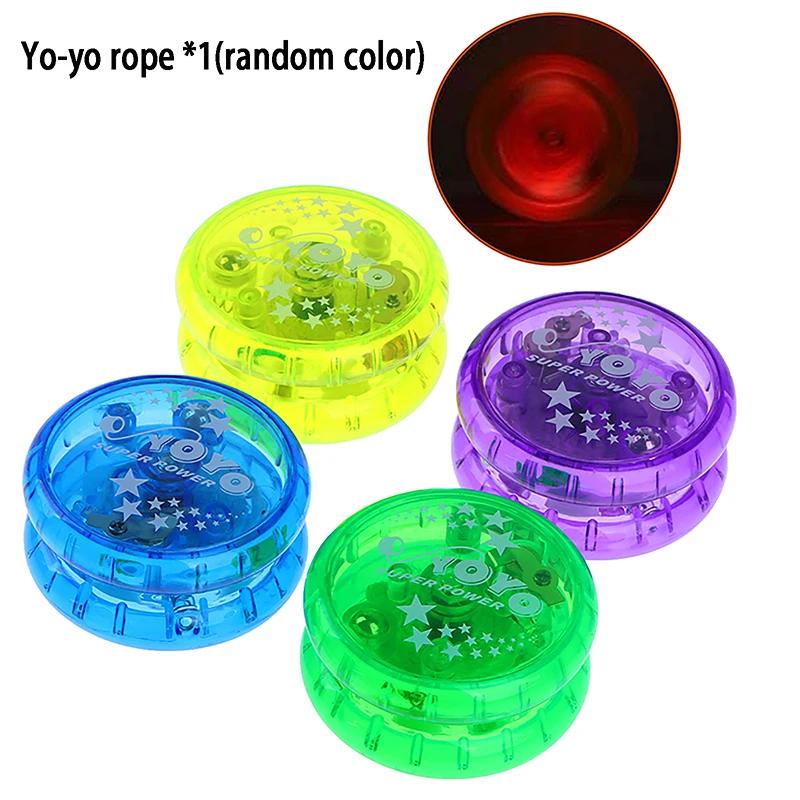 

1pc Creative Fashion Children Entertainment Brain Game Sports Toy For Kids Gift Classic Mini LED Flashing Plastic Yoyo Ball Toys