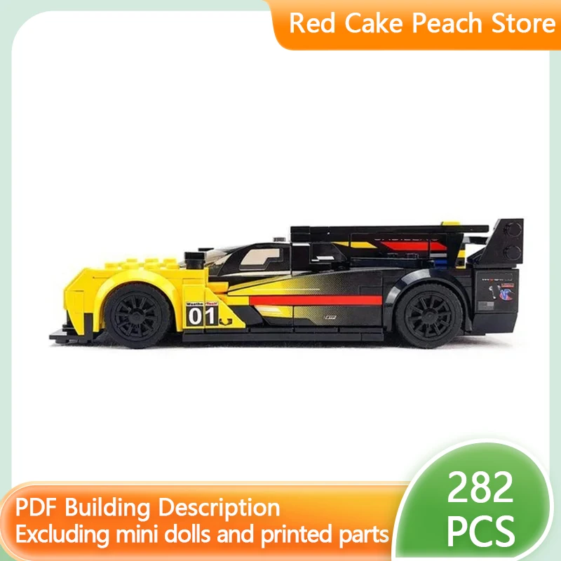 

Модель скоростного гоночного автомобиля MOC, строительные кирпичи, V-образная серия, модульная технология, детские праздничные подарки, сборка игрушек, костюм