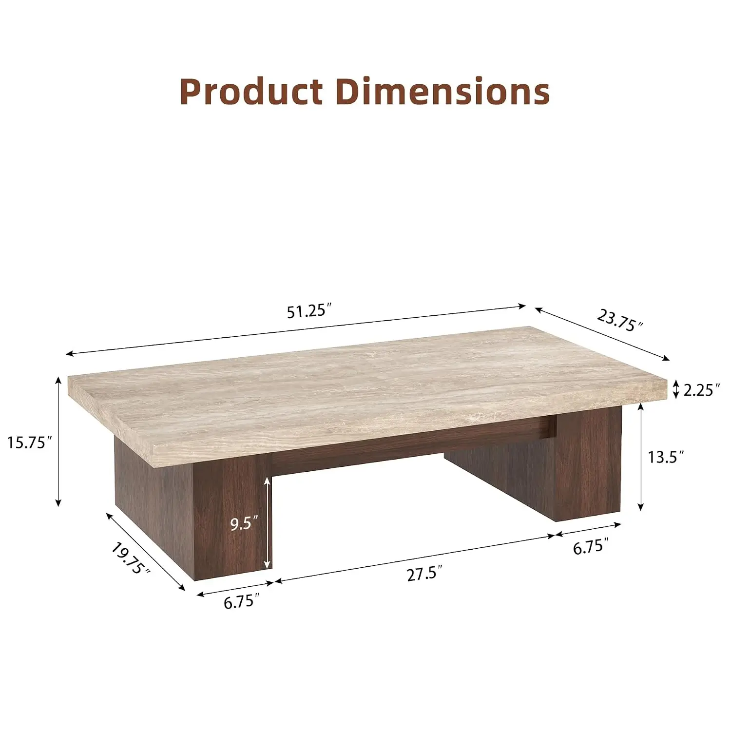 Marble Top Coffee Table, 51