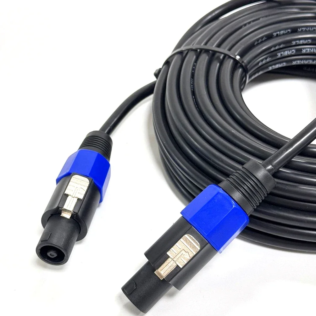 Speakon Male to Male Speaker Cable 12AWG Pro Grade - Twist Lock Connectors, DJ/PA Systems, 1M/2M/3M/5M Length Options