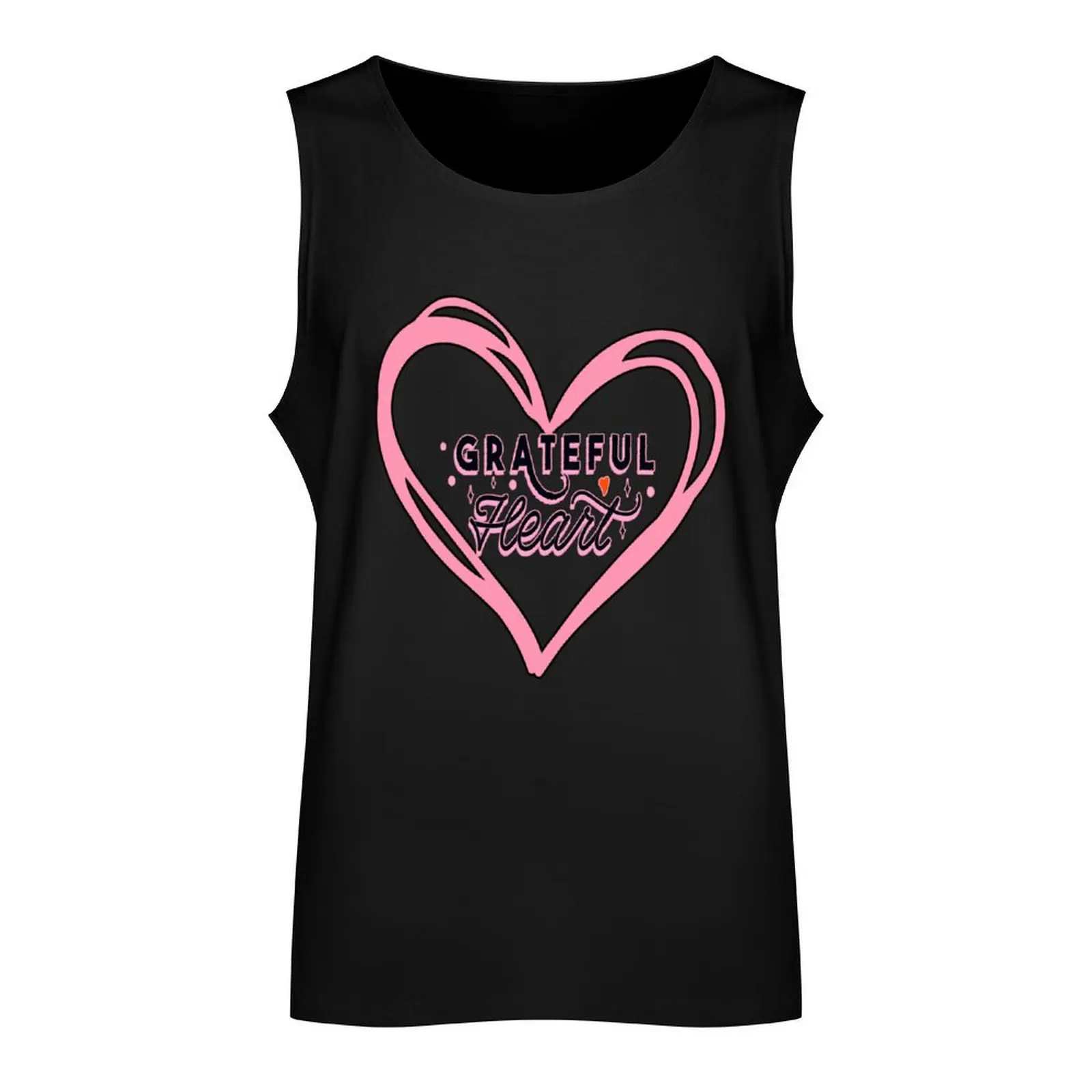 Thankful and Blessed - Grateful Heart Tank Top gym clothing men Men's vest