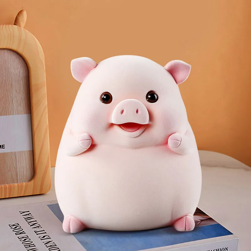 Acrylic Does Not Open Piggy Bank Shop Pig Safe Cute Toy Secret Children Original Kawaii Money Boxes Storage Hucha Home Products