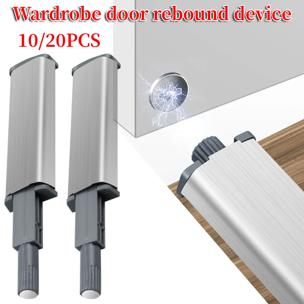 

10Pcs Touch Damper Buffer Stainless Steel Damper Buffer Soft Quiet Close Closer Door Stopper Cabinet Catches for Cabinet Doors