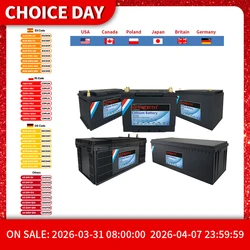 Batteria al litio ferro fosfato 12V 24V 100Ah 120Ah 200Ah LiFePO4 con BMS per carrello da golf EV RV Motore da traina a energia solare
